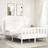 vidaXL Frame with Headboard White