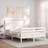vidaXL Frame with Headboard White
