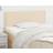 vidaXL 90 x 5 x 78/88 cm Stof Cremefarvet Sengegavl