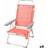 Polstrede Campingstol Aktive Flamingo Koral 48 x 99 x 57 cm 4 enheder