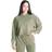 Better Bodies Acid Washed Sweater - Green