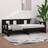 vidaXL black, 90 Pine Pull-out Day Sofa