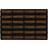 JVL Nimbus Rubber Coir Scraper Brown, Black