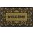 JVL 45x75cm Woven Coir Tuffscrape Welcome Brown cm