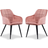 Life Interiors Camden Pink Kitchen Chair 82cm 2pcs