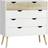 Homcom Classic Nordic Style White Chest of Drawer 99x101cm