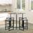 Homcom Concrete Effect Square Bar Table