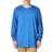 Carhartt Loose Fit Heavyweight Long Sleeve Logo Sleeve Graphic T-shirt - Light Cobalt Heather