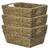 Maison & White Natural Seagrass Storage Hamper of 3 Box M&W Basket