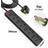 ExtraStar 4 Gang Individually Switched Surge-Protected Extension Lead Black 5m