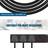 ExtraStar 4 Gang Surge-Protected Extension Lead Black 3m