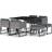 vidaXL 41933 Matgrupp, 1 Bord inkl. 4 Stolar