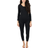 Leveret Women's Classic Pajamas - Black