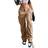 Viatabuna High Waist Baggy Cargo Jeans Women - Khaki