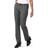 Lee Women's Wrinkle Free Relaxed Fit Straight Leg Pant - Charcoal/Ecru Stripe