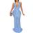 Porrcey Women Sexy Hot Club Night Dress - Light Blue