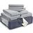 Belador Luxury Bed Sheet Grey, Beige, White, Blue (274.3x259.1cm)