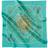 Flora Danica Denmark Turquoise Flower Feeling silketørklæde