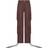 Viatabuna High Waist Baggy Cargo Jeans Women - Brown