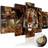 Artgeist akrylglas Golden Jungle Billede