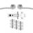 Carlisle Brass Tavira Lever on Rose Latch Pack