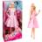 Barbie The Movie Doll Margot Robbie in Pink & White Gingham Dress HPJ96