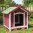 vidaXL Dog Kennel Mocha 65x65x61.5 Solid Wood Pine