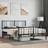 vidaXL black, 160 200 cm/with headboard & footboard Metal Bed Frame Headboard Bed Base Mattress Foundation