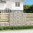 vidaXL Buede Gabionkurve 200 x 50 x 180 cm Galvaniseret Jern Set of 3 Krukke