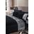 Sienna Crushed Panel Case Duvet Cover Black, Grey, Silver