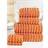 Rapport Set Spice 6 Cloth Ribbed Bath Towel Grey, Red, Orange, Multicolour