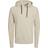 Jack & Jones Classic Waffle Knit Hooded Sweater - Beige/Moonbeam