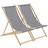 Harbour Housewares Wooden Folding Garden Sun Lounger Deck