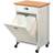 Kesper Kitchen White/Bamboo Trolley Table 37x50cm