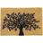 Tree of Life Extra Large Doormat Black