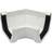 FloPlast White 114mm Square Line Gutter Angle 135°