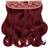 Lullabellz Thick Curly Clip In Hair Extensions 16 inch Burgundy