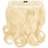 Lullabellz Thick Curly Clip In Hair Extensions 16 inch Pure Blonde