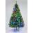 7ft/2.1m Pre Lit Green Bushy Christmas Tree 213.4cm