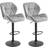 Homcom Swivel Counter Light Grey Bar Stool 114.5cm