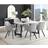 Furniturebox Carson Dining Set 90x160cm 7pcs