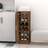 vidaXL brown Cabinet Brown Engineered Wood Cupboard Organiser Shelf Shoe Rack
