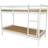 3ft White Frame Mecor Bunk Bed 97x198cm