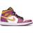 Nike Air Jordan 1 Mid Dia De Los Muertos GS - White/Fuchsia/Orange/Black