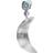Stine A Big Dot Bella Moon Earring - Silver/Blue
