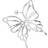 Jane Kønig Butterfly Right Earring - Silver