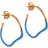 ENAMEL Copenhagen Sway Hoops - Gold/Blue