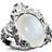 Maanesten Gudinde Ring - Silver/Moonstone