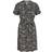 Object Collectors Item Seline S/S Shirt Dress Black AOP:SANDSHELL