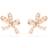 Swarovski Volta Rose Gold-Tone Plated Bow Stud Earrings 5647572